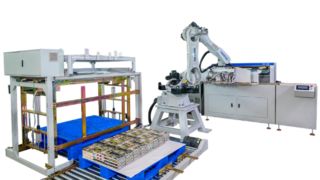 HXMN60 Robot ระบบจัดวางบนพาเลทด้วยหุ่นยนต์อัตโนมัติสำหรับหนังสือปกแข็ง