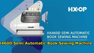 HX460D จักรเย็บผ้าหนังสือกึ่งอัตโนมัติ