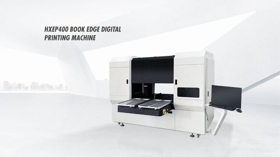 เครื่องพิมพ์ดิจิทัล HXEP400 Book Edge พร้อมสถานีทำงานคู่ที่ช่วยให้ทำงานต่อเนื่องและพิมพ์ขอบหนังสือได้