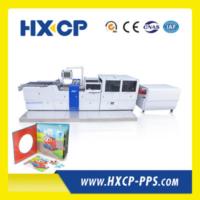 HX450C แม่นยํา PLC ควบคุม หนังสือปกแข็งเด็ก หนังสือ casing-in เครื่องสําหรับหนังสือที่มีคุณภาพ