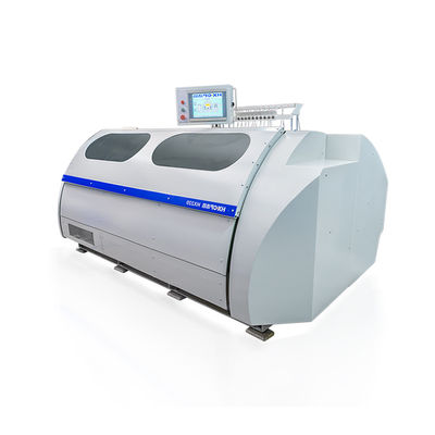 HX220 เครื่องเย็บหนังสือ ความเร็วสูง อัตโนมัติ บล็อกหนังสือ การผูกพันธนาการ ระบบควบคุมโปรแกรม Aster Smyth สายเย็บผูกพันธนาการ