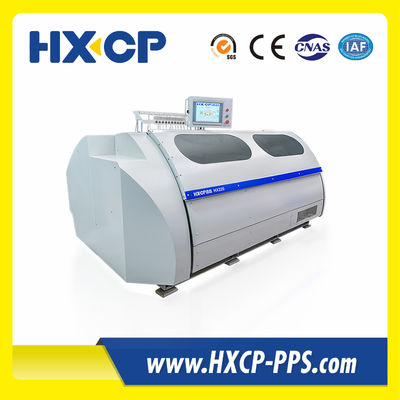 HX220 เครื่องเย็บอัตโนมัติใหม่หลังการกดผลิตสูง ตัดแบบเจาะด้วยส่วนประกอบ PLC ที่มีแกนมอเตอร์