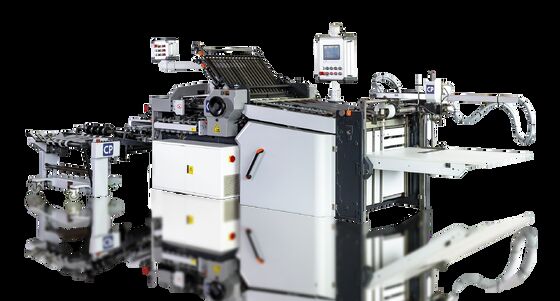 เครื่องพับแบบเรียงซ้อน CP66/4KL พร้อมตัวล็อคป้องกันรอยขีดข่วนและใบมีดพับไฟฟ้า