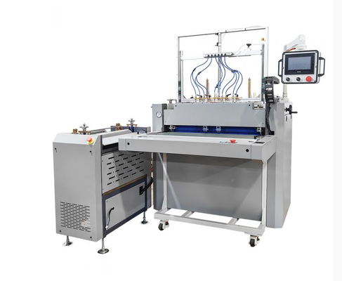 HXSCM Semi Auto Hardcover Case Making Machine ทําให้ผู้ประกอบการคนหนึ่งสามารถผลิตกระเป๋าสตางค์ปกแข็ง แหวนผูกภาพอัลบั้มและเมนูปก