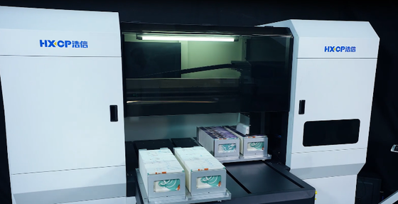 HXEP400 เครื่องพิมพ์ขอบดิจิตอลแบบต่อเนื่องสองสถานี