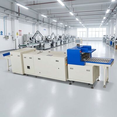 HX480P อัตโนมัติ Saddle Stitcher Trimmer ครอบครอบอาหาร Flat Press 4000 BPH