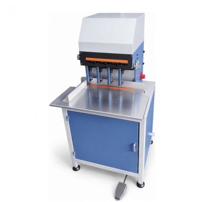 เครื่องเจาะกระดาษสี่หัว HXPD280 เหมาะสำหรับโรงพิมพ์และโรงเข้าเล่ม พร้อมความจุการเจาะกระดาษที่ปรับได้