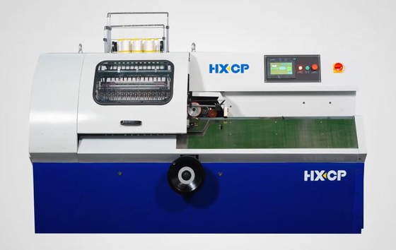 HX460D เครื่องเย็บหนังสือเส้นครึ่งอัตโนมัติ 14 นวดสําหรับเย็บลายเซ็นต์